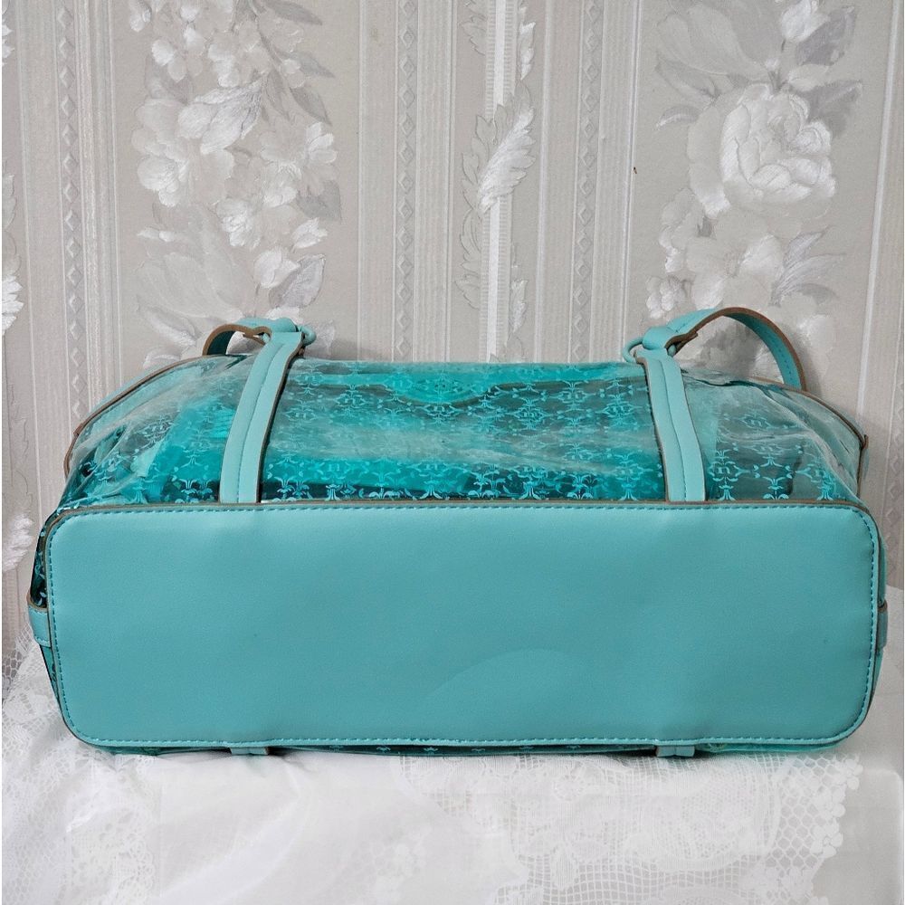 Nanette Lepore 2 on 1 Clear Shoulder Tote Bag EUC - Picture 5 of 6